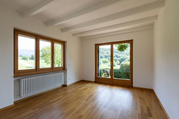Wood Window Installation in Palestine